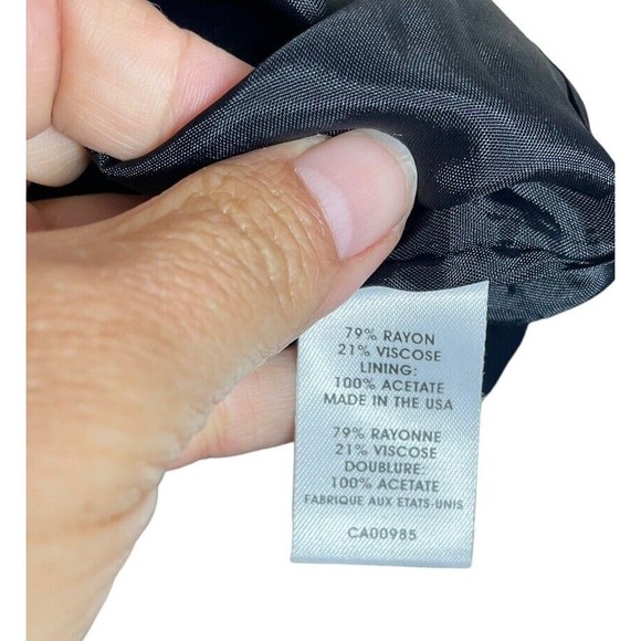 Nanette Lepore Designer Catch Me Cap Sleeve Gray Brown Black Dress Size 6 Career - Picture 7 of 14